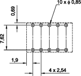Relais 12VDC 2xUM 1A/30V bistabil