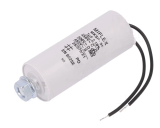 Motorkondensator 7uF 450V Ø30x78mm mit Kabel