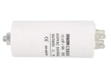 Motorkondensator 30uF 450V Ø45x90mm mit Fast-On Stecker