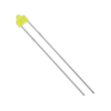 LED 1.8mm gelb diffus 588nm 8mcd 10mA 2,1V