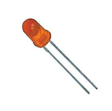 LED 5mm orange 610nm 30mcd 2V 20mA 30°