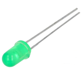 LED 5mm grün Niedrigstrom2mA 2,2..2,5V L-53LGD