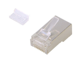 RJ45-Stecker 8pol. CAT5e für Rundkabel geschirmt
