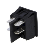 Wippschalter 2pol.EIN AUS 250V/20A 30x22mm schwarz