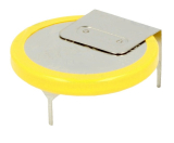 CR2032 mit 3x Lötpins liegend