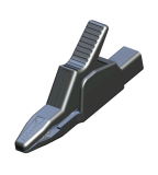 Krokoklemme groß bis 30mm 1000V 32A Schwarz Hirschmann