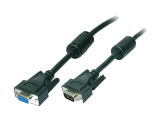 VGA Kabel 15p.Stecker - Buchse 5,0mm Ferrit, doppelt geschirmt Verlängerung