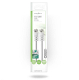 Sat Anschlußkabel 2xF-Stecker 2m weiß