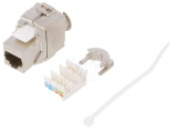MODULAR-Kupplung RJ45 8p. CAT.6a für massives Kabel