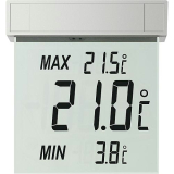 Thermometer min/max transparent 105x97x23