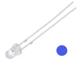 LED 3mm blau 5500 mcd klar Ub 3.6V