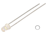 LED 3mm weiss 12000 mcd klar Ub3.5V 20mA kaltweiß