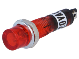 Signallampe 230V rund rot Ø7.5mm Länge 32.8mm