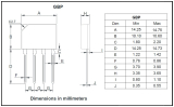 GBP208 800V 2A +WW- GLEICHRICHTER