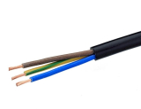 Mantelleitung 3x1,0mm² flexibele Litze schwarz (Meterware)