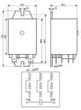 Relais 24VDC 3xEin 16A/250V 11pin 6.3 FastOn TE Connectivity RM705024