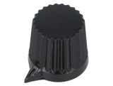 Drehknopf Ø11.4x10.5mm 4mm Achse schwarz