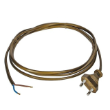 Netzkabel Eurostecker 2m 2x0,75 freies Ende gold
