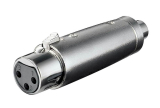 XLR Adapter XLR Kupplung->Cinchbuchse