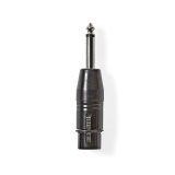 XLR Adapter XLR-Kupplung ->Klinkenstecker mono