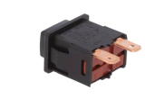 Drucktaster 1pol.16A 250V 19.8x12.9mm schwarz