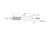 Sub-D Rändelschraube lang Gewinde UNC4-40 (Zoll)