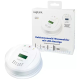 Gasmelder für Kohlenmonoxid Ø122x36mm Batteriebetrieb 2xAA