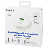 Gasmelder für Kohlenmonoxid Ø122x36mm Batteriebetrieb 2xAA