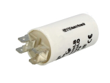 Motorkondensator 5uF 450V mit FastOn Stecker 6,3mm Ø28x55mm;