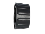 Drehknopf Ø 36mm 6mm Achse schwarz mit Deckel