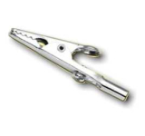 Krokoklemme 4mm Buchse blank