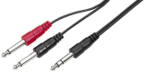 Klinkenkabel 2xKlinkenstecker 6,3mm mono -> 1x Klinkenstecker 6,3mm Stereo