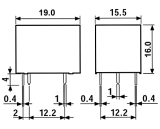Relais 5VDC 1xUM 10A/250V 5pin Type 36.11.9.005.4011