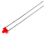 LED 1.8mm rot diffus Ub 2.3V LEUCHTDIODE