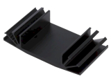 Kühlkörper 37,5x15x70mm 4.5K/W schwarz Aluminium