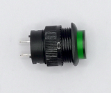 Taster Schließer Aus-(Ein) grün 1A/250VAC LED DM16mm
