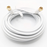 Sat Anschlußkabel 2xF-Stecker 10m weiß
