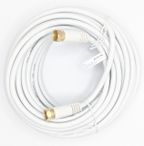 Sat Anschlußkabel 2xF-Stecker 10m weiß