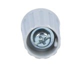 Drehknopf 15x17mm 6mm Achse grau mit Deckel