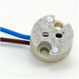 Lampenfassung G4/G6.35 keramik + Silikonkabel