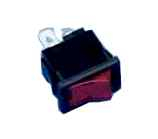 Wippschalter 1pol.EIN AUS250V/6A 21x15mm 230V-rot