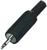 KLINKENSTECKER 2.5mm Mono gerade Nylon
