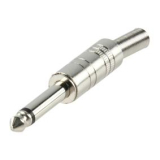 KLINKENSTECKER 6.3mm Mono gerade Metall
