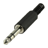 KLINKENSTECKER 6.3mm Stereo gerade Nylon