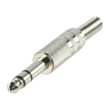 KLINKENSTECKER 6.3mm Stereo gerade Metall