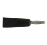 Bananenstecker 2mm schwarz isoliert