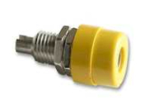 Chassisbuchse 4mm gelb isoliert