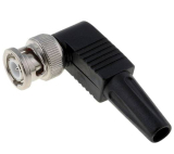 BNC-STECKER Winkel Kunstoffhülse