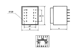 Print-Trafo 2x6V/833,3mA 230V 10VA 52x44x35mm