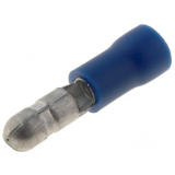 RUNDSTECKER Fast-on 5mm blau isoliert 1.5...2.5mm2